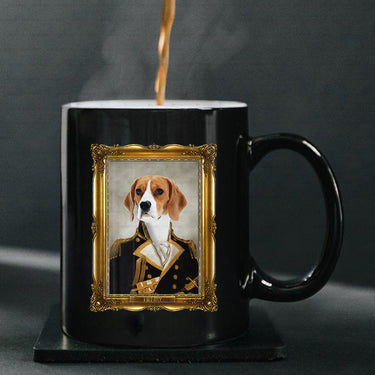 Personalized Dog Gift Idea - Royal Dog's Portrait 19 For Dog Lovers - Black Mug